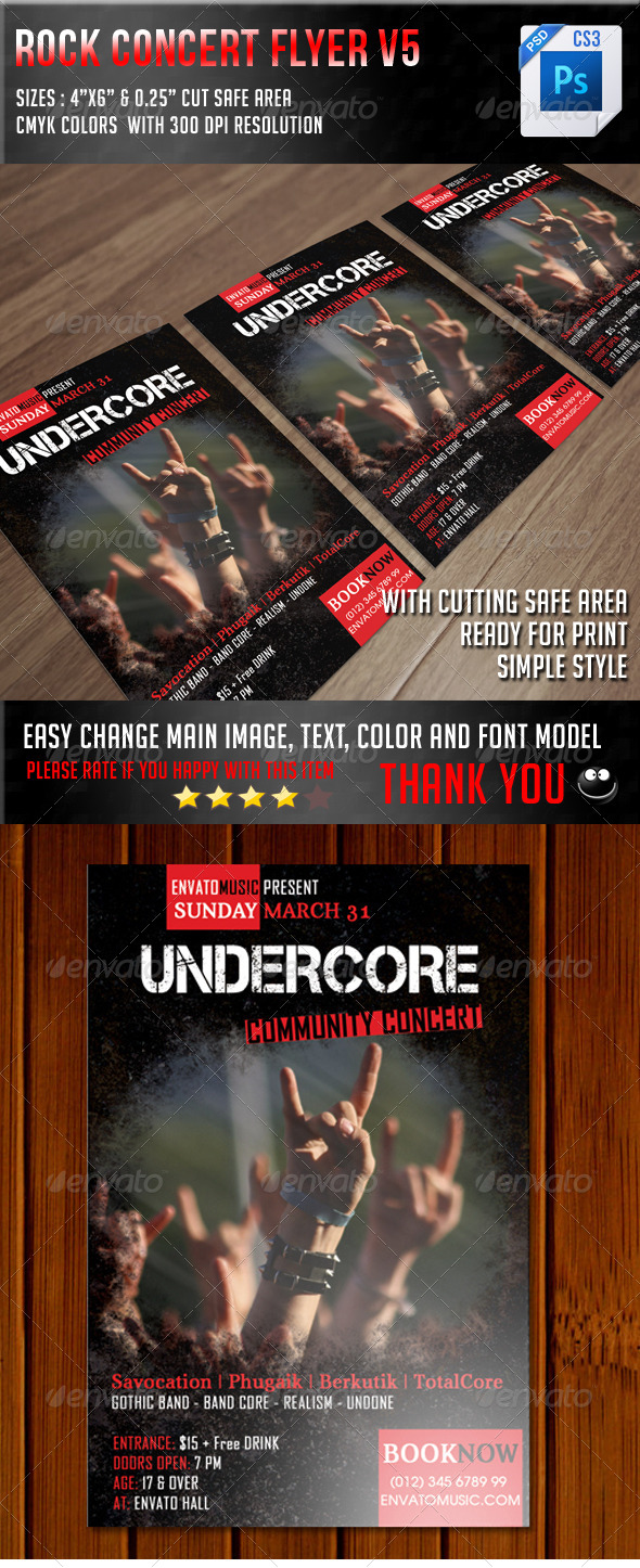 Rock Concert Flyer V5 - Concerts Events