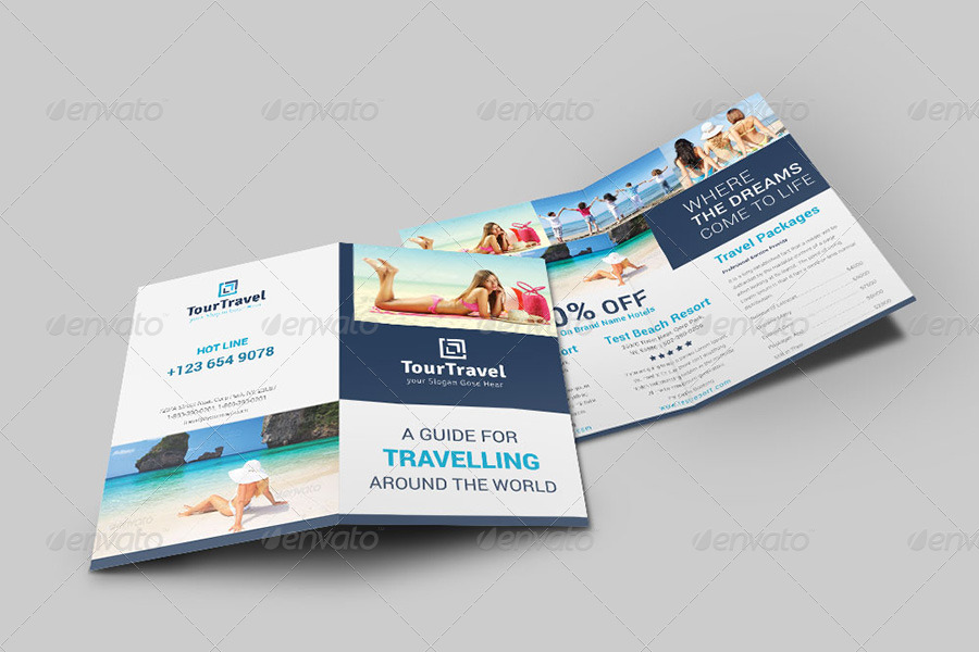 Travel / Tourism Bi-Fold Brochure | Volume 2 by dotnpix | GraphicRiver