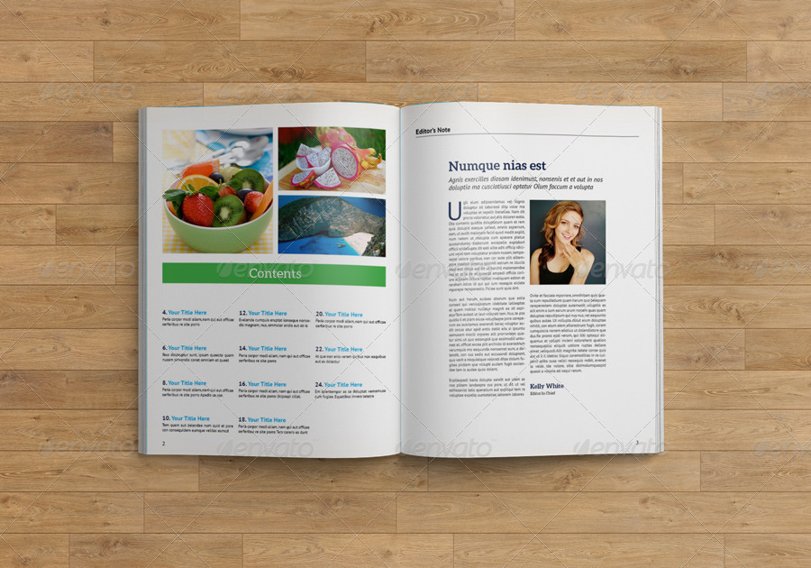 Health Magazine Template, Print Templates | GraphicRiver