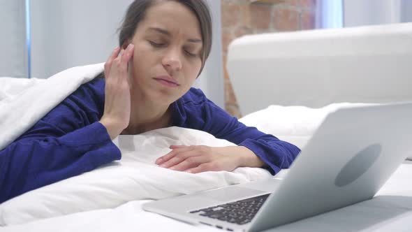 Headache, Retarded Hispanic Woman in Bed alt