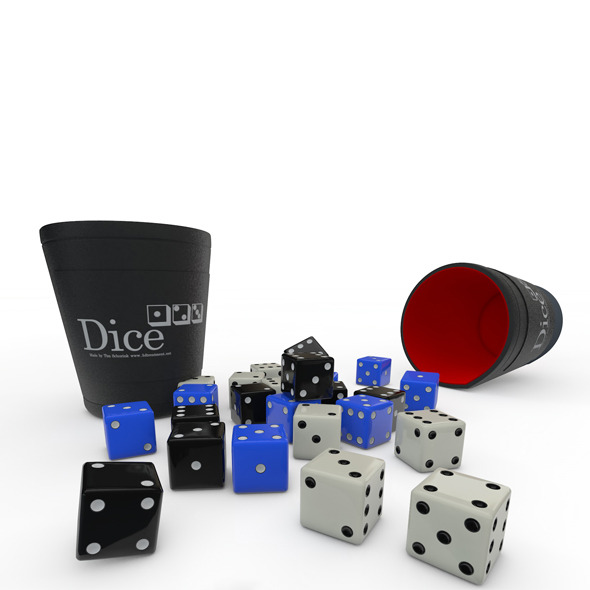 Dice and Cup - 3Docean 7855436