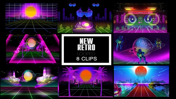 New Retro Background VJ Pack alt