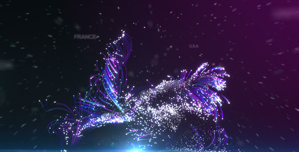 Globe Particles Logo - VideoHive 7851525