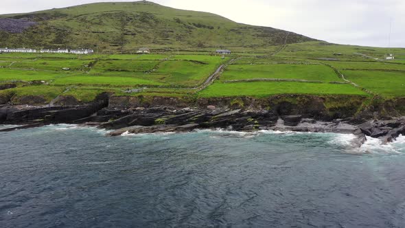 Beautiful Aerial View of Valentia Island. Locations Worth Visiting on the Wild Atlantic Way. Scenic