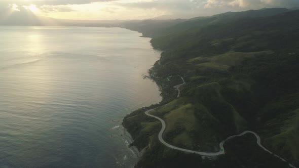 Sea Landscape at Sunset alt