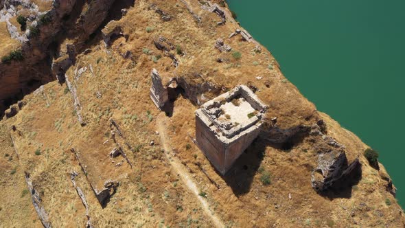 Ancient City Ruins Aerial View