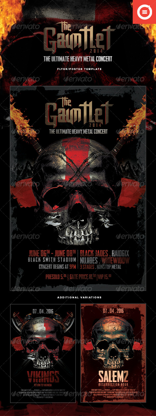 Heavy Metal Flyer/Poster - Events Flyers