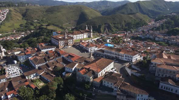 Ouro Preto City in Minas Gerais Brazil alt