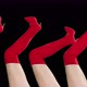 Red High Heel Boots in the Air - VideoHive Item for Sale