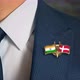 Businessman Friend Flags Pin India Denmark - VideoHive Item for Sale