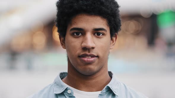 Close Up Male Business Portrait Indoor 20s African Dominican Biracial Man Guy Male Smiling Looking alt