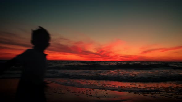 Wide View of Dramatic Sea Sunrise alt