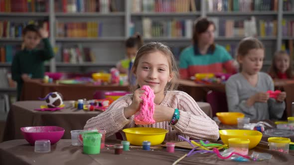 Girl with Psychoorganic Syndrome Posing on Camera alt