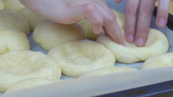 Preparing Homemade Sweet Buns Dough alt