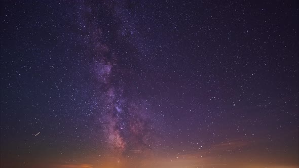 The Core of the Milkyway in the Night Sky