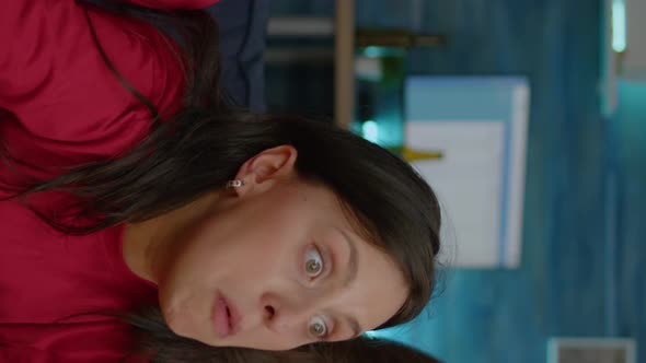 Vertical Video Competitive Multiethnic Fans Watching Football Game During Sport Championship alt