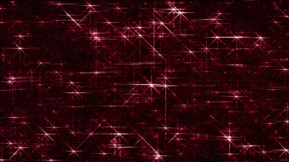 Abstract Glittering Red Particles in Grid Loop