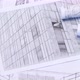 Background with architectural drawings. Sheets with sketches of buildings. - VideoHive Item for Sale