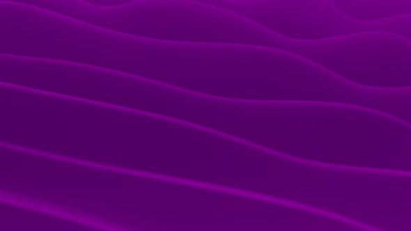 3D Abstract Waves Purple Background 4K