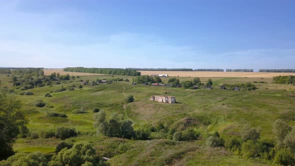 Abandoned Church In The Village