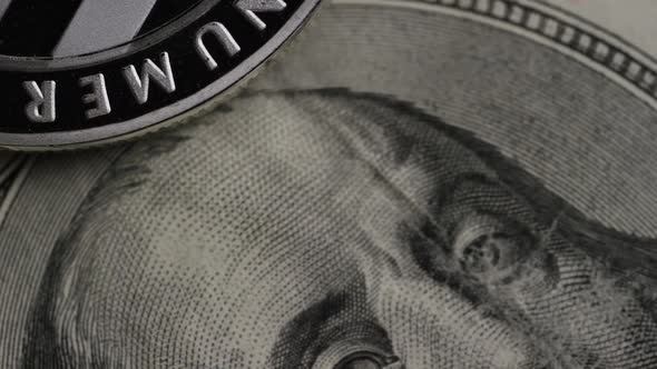 Rotating shot of Bitcoins (digital cryptocurrency) - BITCOIN LITECOIN 602 alt