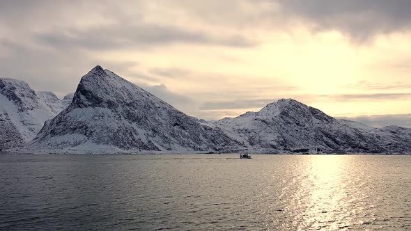 Norwegian Fjord and Winter Evening