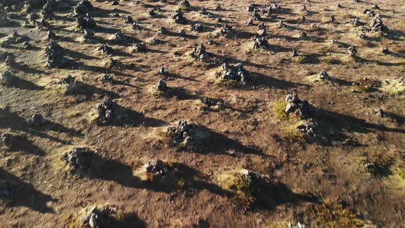 Laufskalavarda Cairn Stones in Iceland