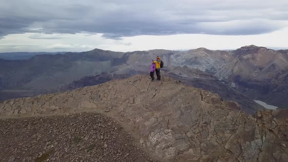 Tourists on the Top of Kristinartindar alt