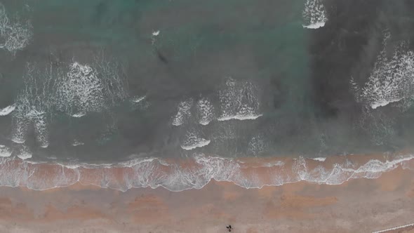 Aerial view on the bay of Cote d'Azur and La Ciotat village, France alt