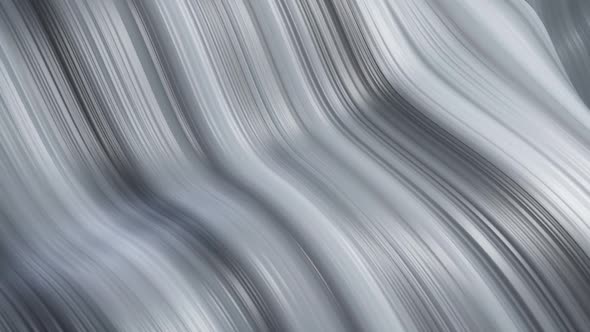 Black And White Wave Amorphous Background Loop 02