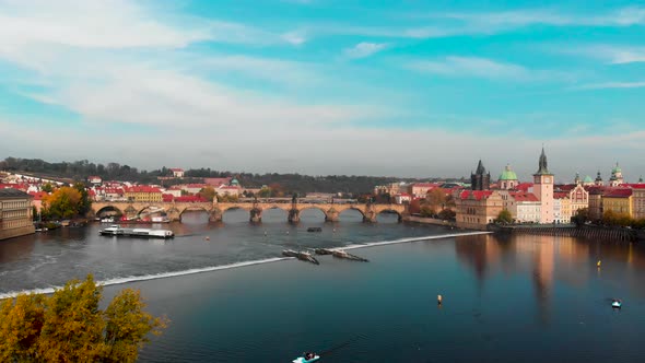 Prague old town river view  alt
