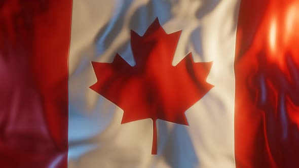 Canada Flag with Edge Bump