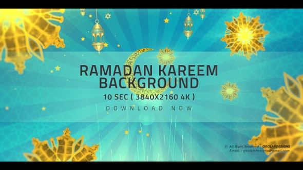Ramadan Kareem and Eid Saeed Islamic 4K Background alt