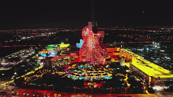 Seminole Hard Rock Hotel Shaped Like a Guitar alt