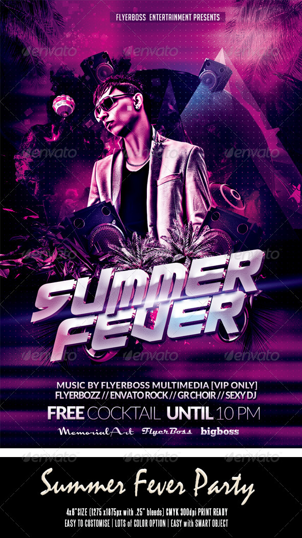 Summer Fever Flyer - Events Flyers