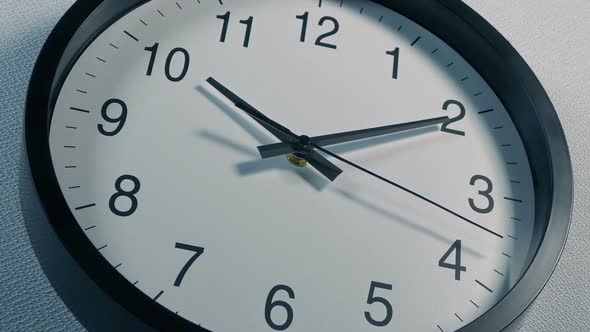 Office Clock In The Morning Closeup Angled alt