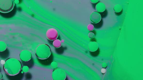 Colorful Green Pink Bubbles Surface Wallpaper Themes Background Multicolor Space Universe Concept alt