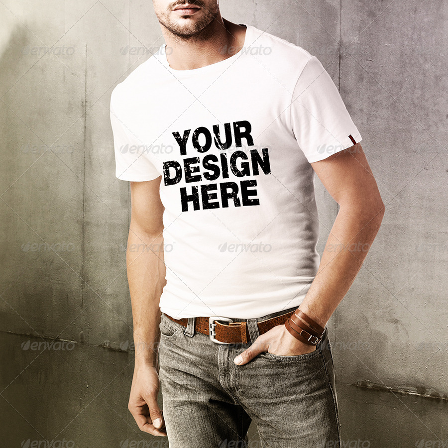 Download Men T Shirt Mock Up By Gaidukdesign Graphicriver