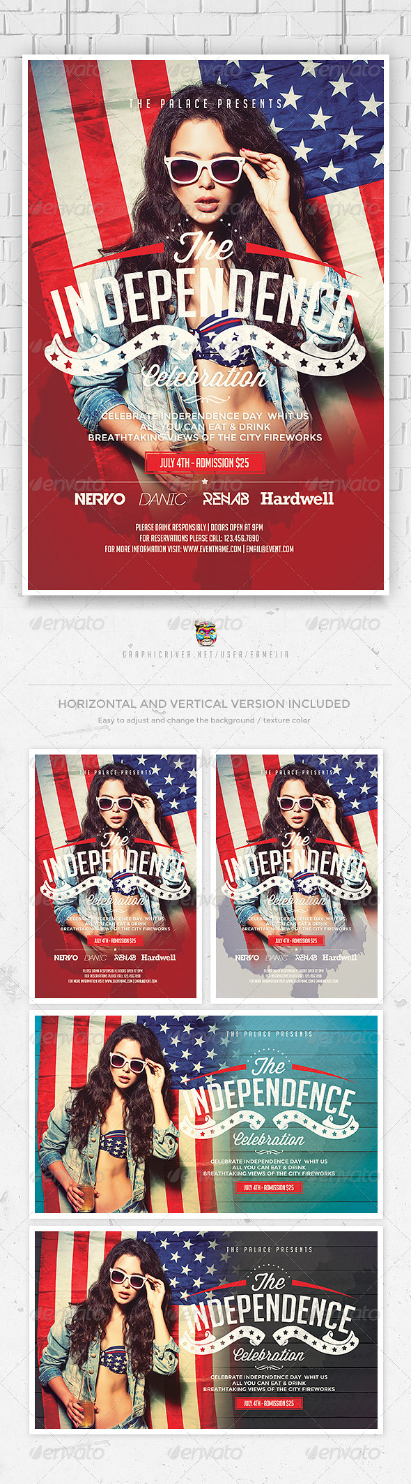 July 4th Independence Day Flyer - Events Flyers