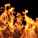 Clean Fire Wide Long Flame - VideoHive Item for Sale