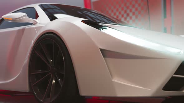 Loopable view at the endless outdoor car wash. Self-service. Touchless. 4k HD alt