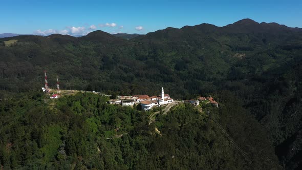 The Monserrate Monastery in Ands Mountains