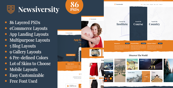 Newsiversity - PSD - ThemeForest 7811399