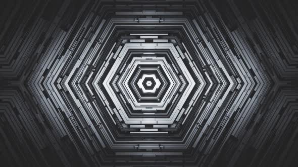 Hexagonal Dark Abstract Background
