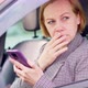 A 40Yearold Woman Receives a Message While Driving a Car and Becomes Insanely Upset