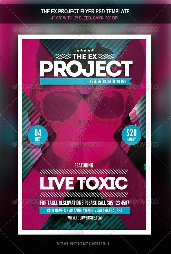 The X Project Flyer Template By Retrobox Graphicriver