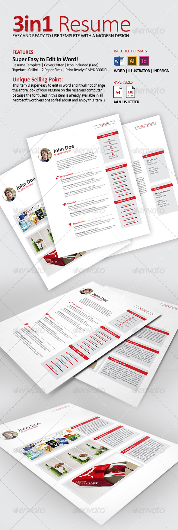 Resume CV with Word Files - Resumes Stationery