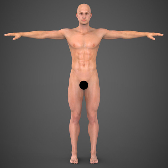 Realistic Human Male - 3DOcean Item for Sale