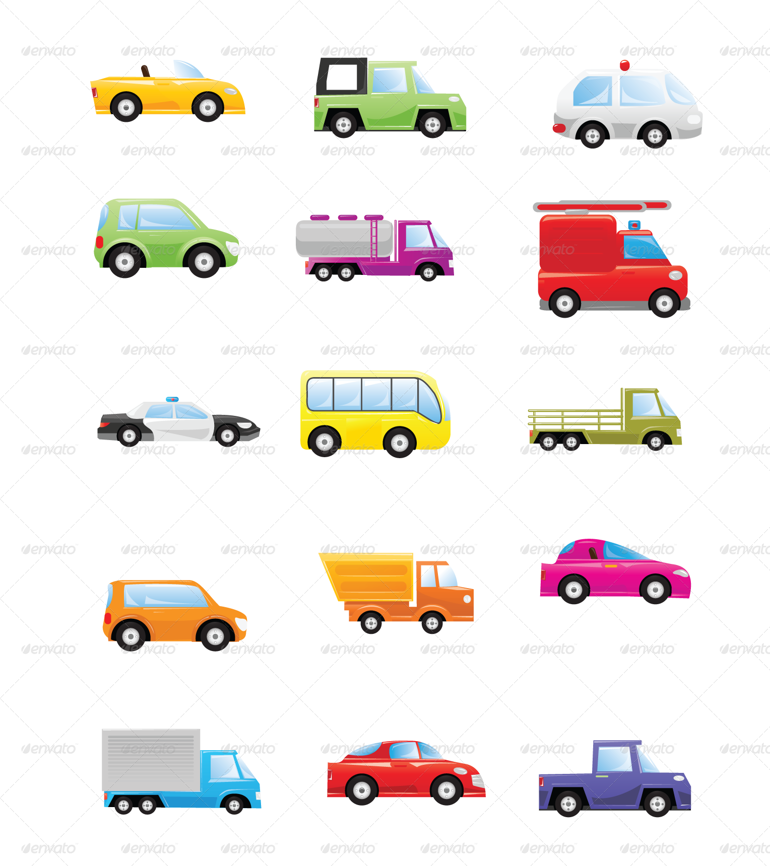 Cars, Vectors | GraphicRiver