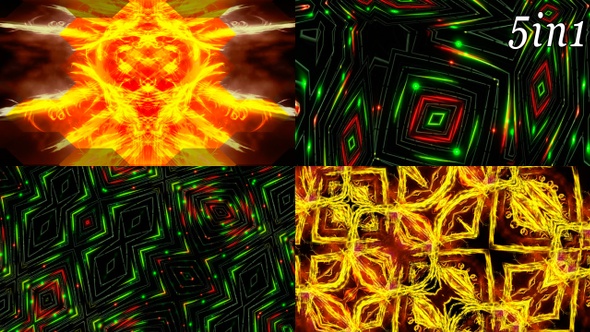 Gold Grid - VJ Loop Pack (5in1) alt